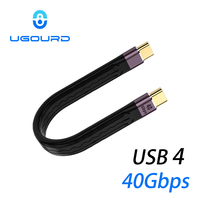 UGOURD USB4 Type C Data Cable 40Gbps USB C Short Cable PD 100W 240W 8K for Thunderbolt 3/4 SSD iPhone 15 Pro Max Power Bank