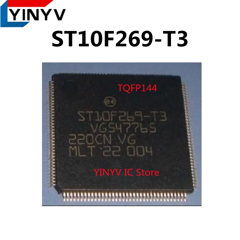 1Pcs ST10F269-T3 TQFP144 ST10F269 16-BIT MCU WITH MAC UNIT, 256K BYTE FLASH MEMORY AND 12K BYTE RAM  Original New 100% quality