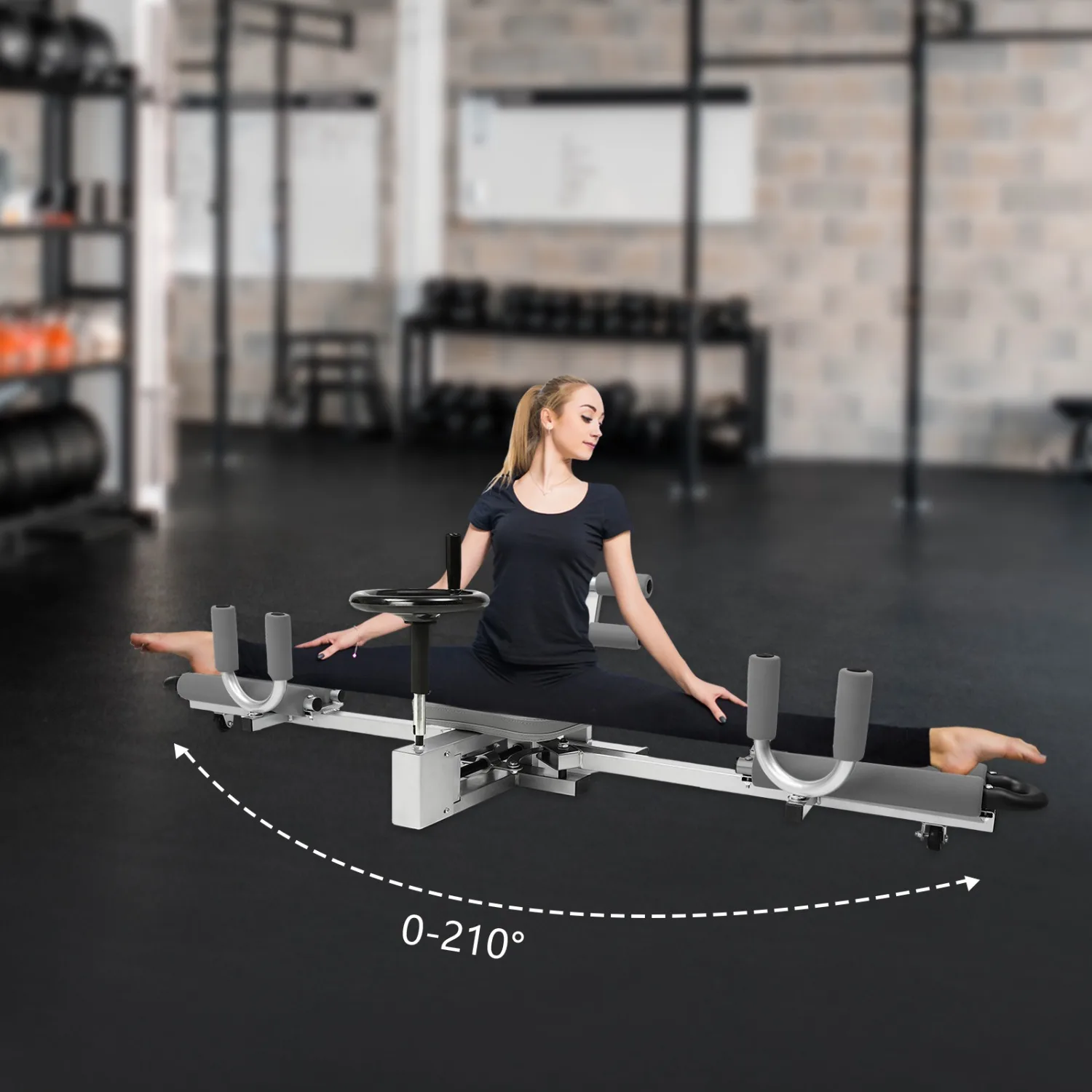 

Leg Stretcher - Max Load 330lbs Heavy Duty Split Machine for Leg Stretching - 0-210Degrees Pro Flexibility Stretching Equipment - Adjustable Kids Martial Arts Dancers Trainer Stretch Thigh Split Machine