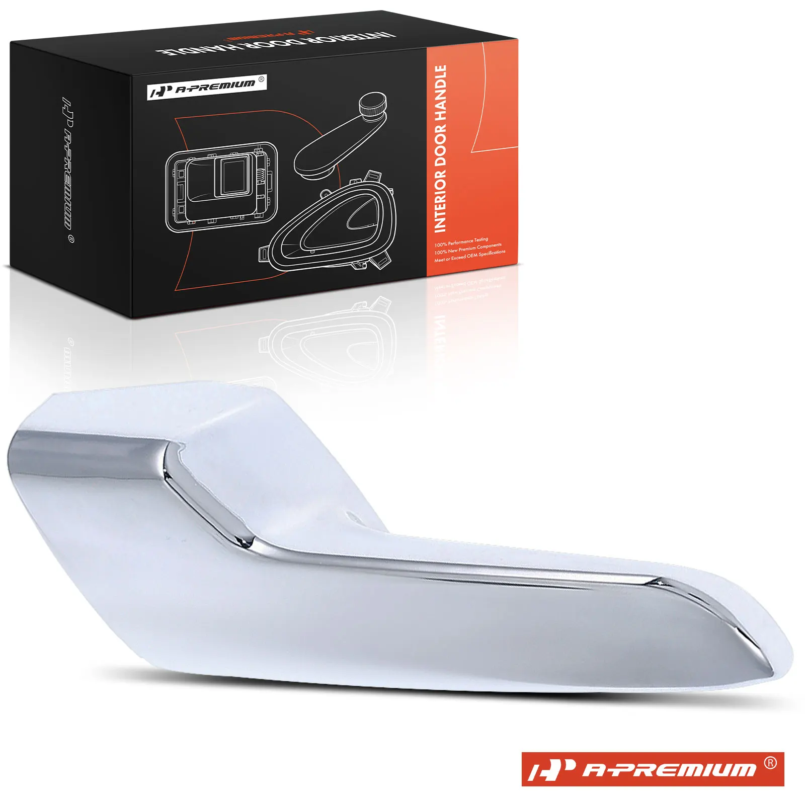 A-Premium Front Driver Side Chrome Interior Door Handle for Kenworth T680 T880 2014-2024 T680E 2021