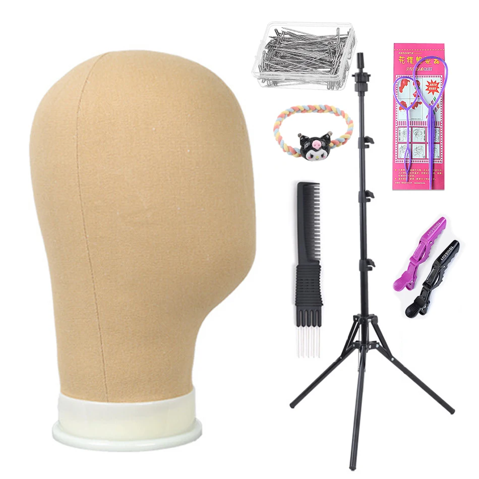 Adjustable Wig Tripod Stand for Display and Training