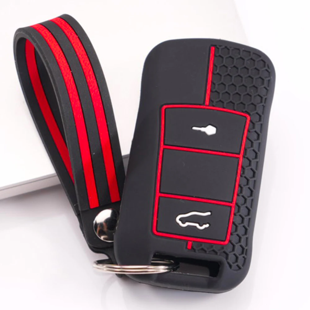 Smart Key Shell With Chain For Porsche 911 911 GT3 Cayenne Macan Panamera Cayman Boxster 718 Taycan Carrera Scratch Resistant