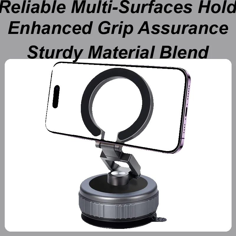 

Suction Cup Phone Mount Holder Vacuum Phone Holder Mobile Stand Foldable Cradle Bracket 360 Degree Rotating for Most Smartphones