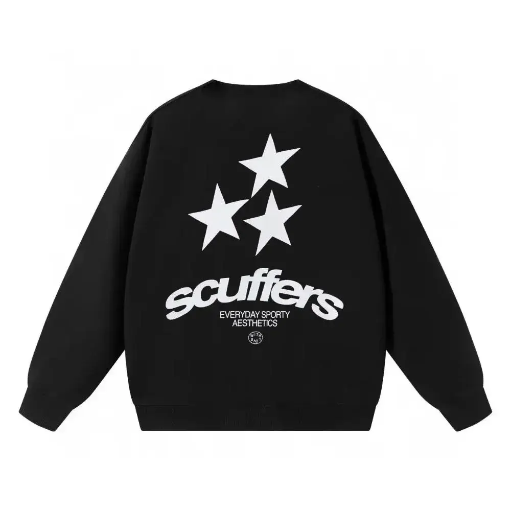 Harajuku Scuffers Logo Round Neck Women Sweatshirts Gothic New Oversized Streetwear Top Grunge Winter Clothes Women Bottom Shirt