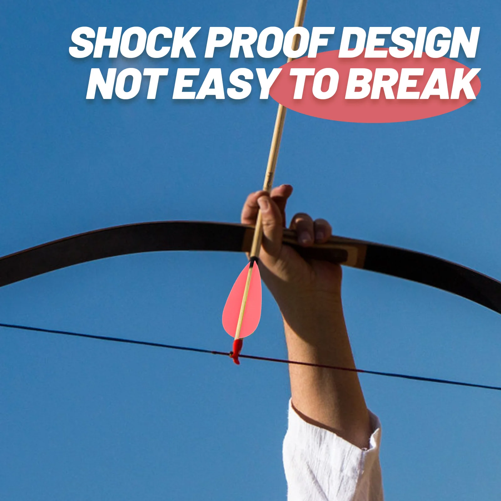 

20Pcs Professional Arrow Vanes Plastic Lightweight Fletchings for Archery Target Shooting Replacement Parts Supplies