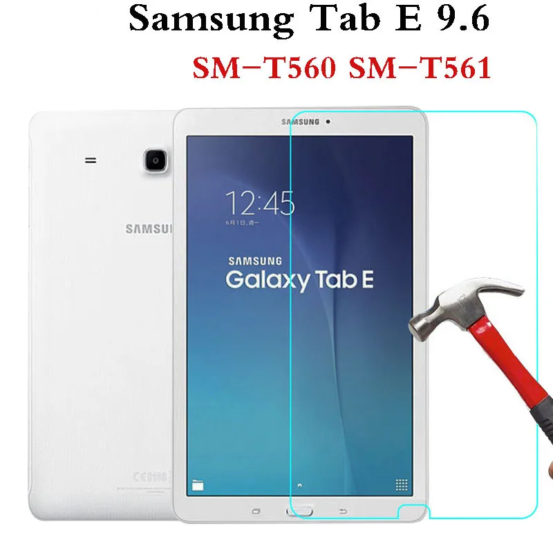 9H Tempered Glass For Samsung Galaxy Tab E 9.6 in SM-T560 SM-T561 Screen Protective Film Anti-Scratch Ultra Clear Tempered Glass