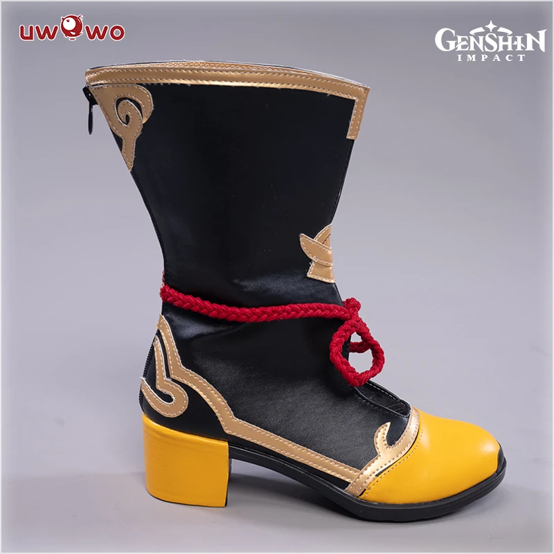 Uwowo Spel Genshin Impact Xiangling Exquise Delicatesse Cosplay Cuisine Schoenen Aanpassen Laarzen