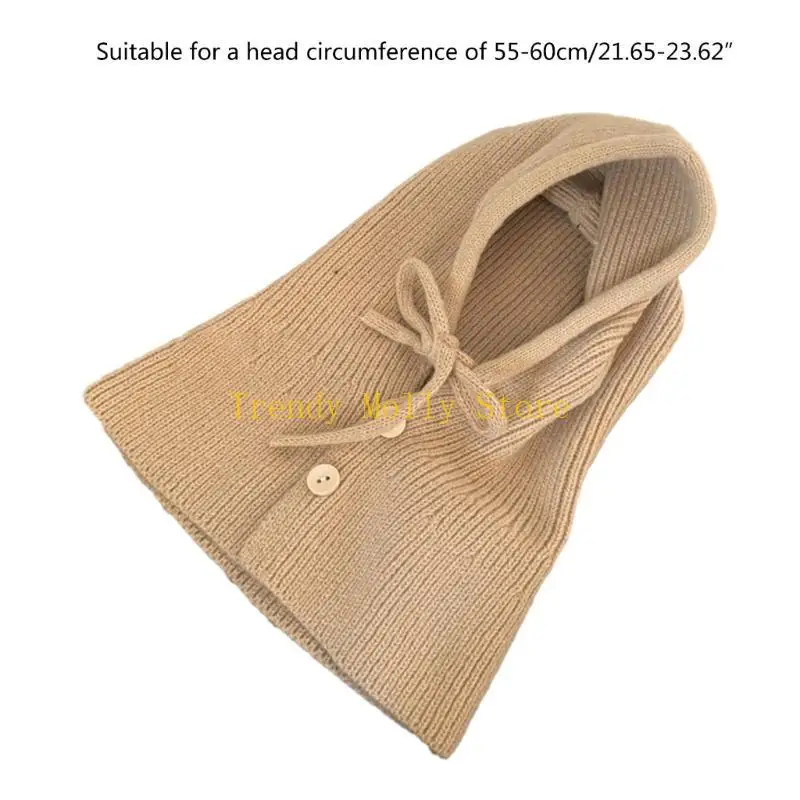 N5kb الشتاء قبعة هوديي متماسكة الحفاظ على دافئة بالاكلافا العنق المقاومة للرياح حماية قبعة للبالغين