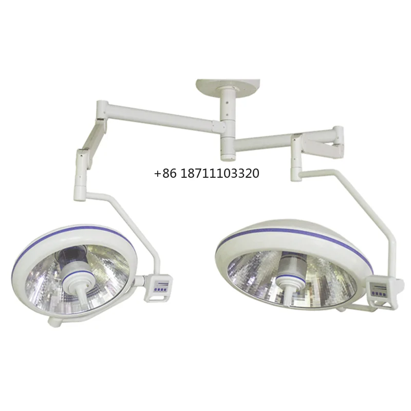 MT Manufacturers Direct Selling Operation Halogen Light Ceiling Mounted Double Arms Surgical Mobile Light Operating Lamp