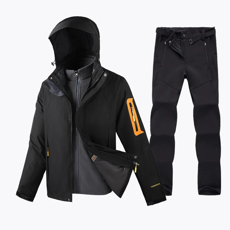 

New Thermal Ski Suit Women Waterproof Windproof Skiing And Snowboarding Jacket Pants Set Thick Warm Snow Costumes Outdoor Wear