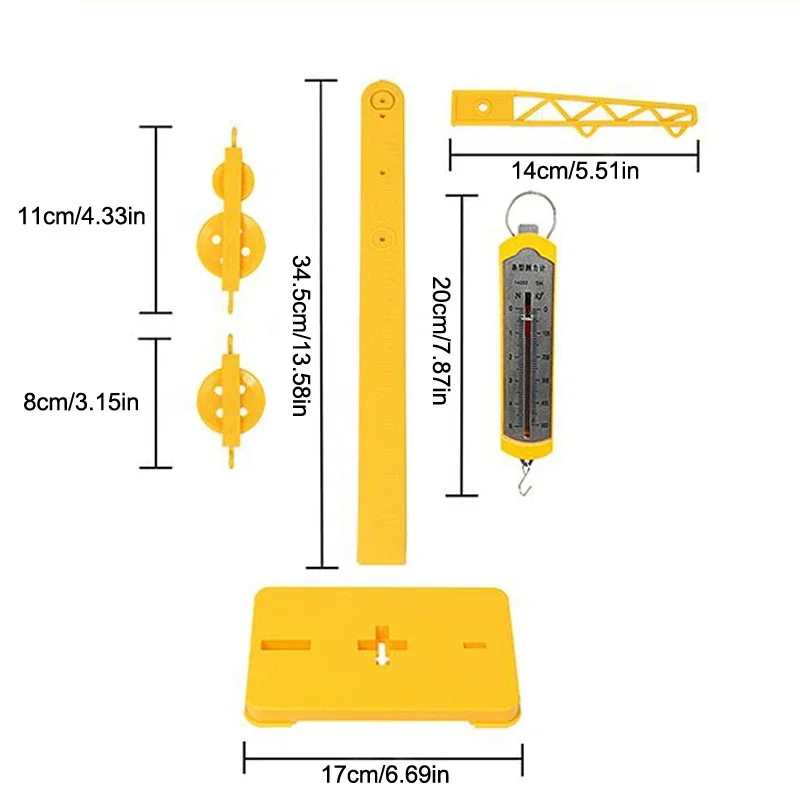 Educational Pulley And Levers Kit for Students - Classroom Set Mechanics Experiments Teaching Tools