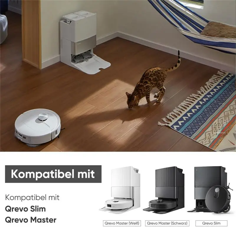 A27F-For Roborock Q Revo Master Main Side Brushes Hepa Filters Mop Cloth Dust Bags Robot Vacuum Cleaner Parts