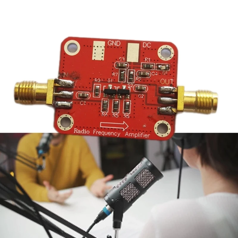 Módulo amplificador RF frecuencia y bajo ruido banda ancha 10KHz-100MHz 10dBm