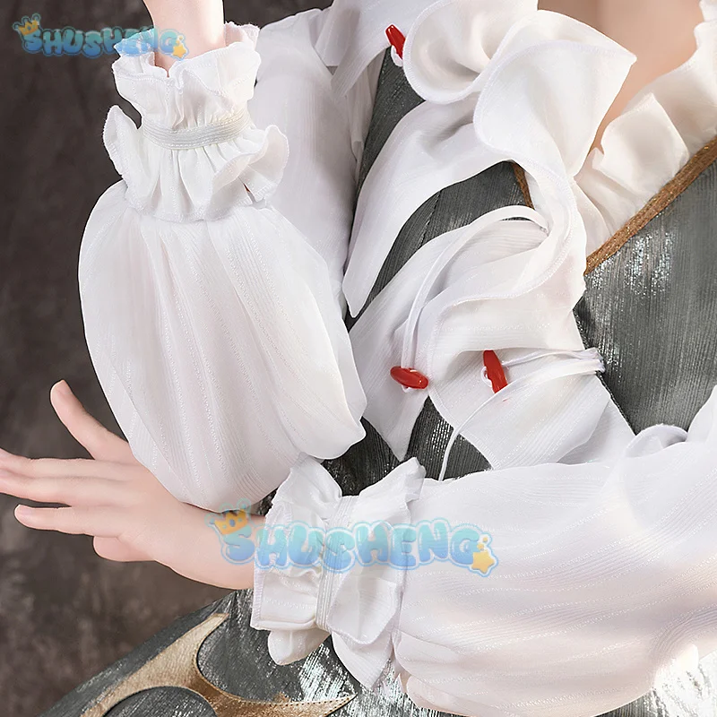 역방향: 1999 멜라니아 코스프레 의상 코스프레 의상 빨간색과 흰색 유니폼 할로윈 카니발 파티 크리스마스 의류