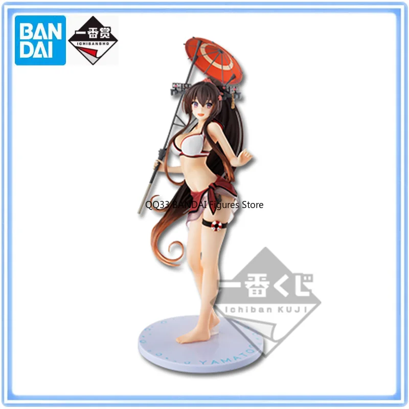 

BANDAI Original Ichiban Kuji Kancolle Collection Yamato Swimwear Figures Prize A Action Figure Model Desktop Decoration