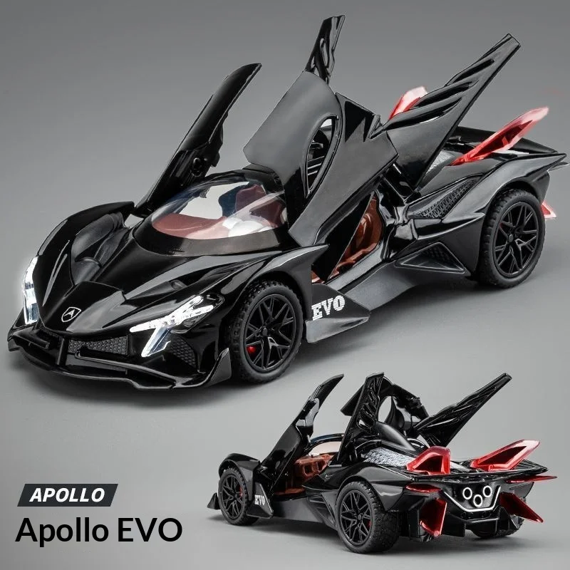 

Модель автомобиля Apollo EVO, масштаб 1:32, литая под давлением, имитация, из сплава, коллекционная игрушка, украшение, модель автомобиля для мальчиков, для детей и взрослых