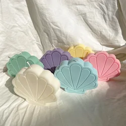 Geometric Shell Candle Mold DIY Creative Handmade Candle Plaster Soap Conch Pearl Silicone Mold Home Decoration Crafts Making