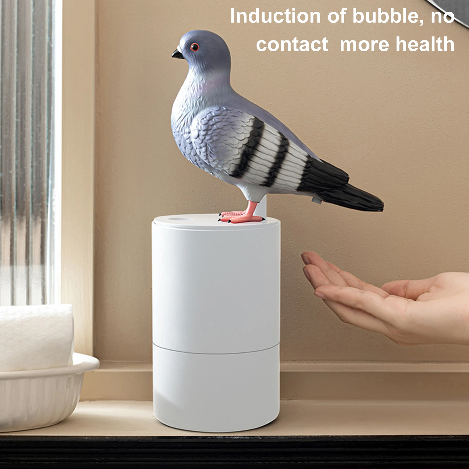 Pigeon Shape Soap Dispenser Automatic Sensing Hygienic Foam Dispenser Bathroom Accessory Soap Pump Touchless Foam Dispenser