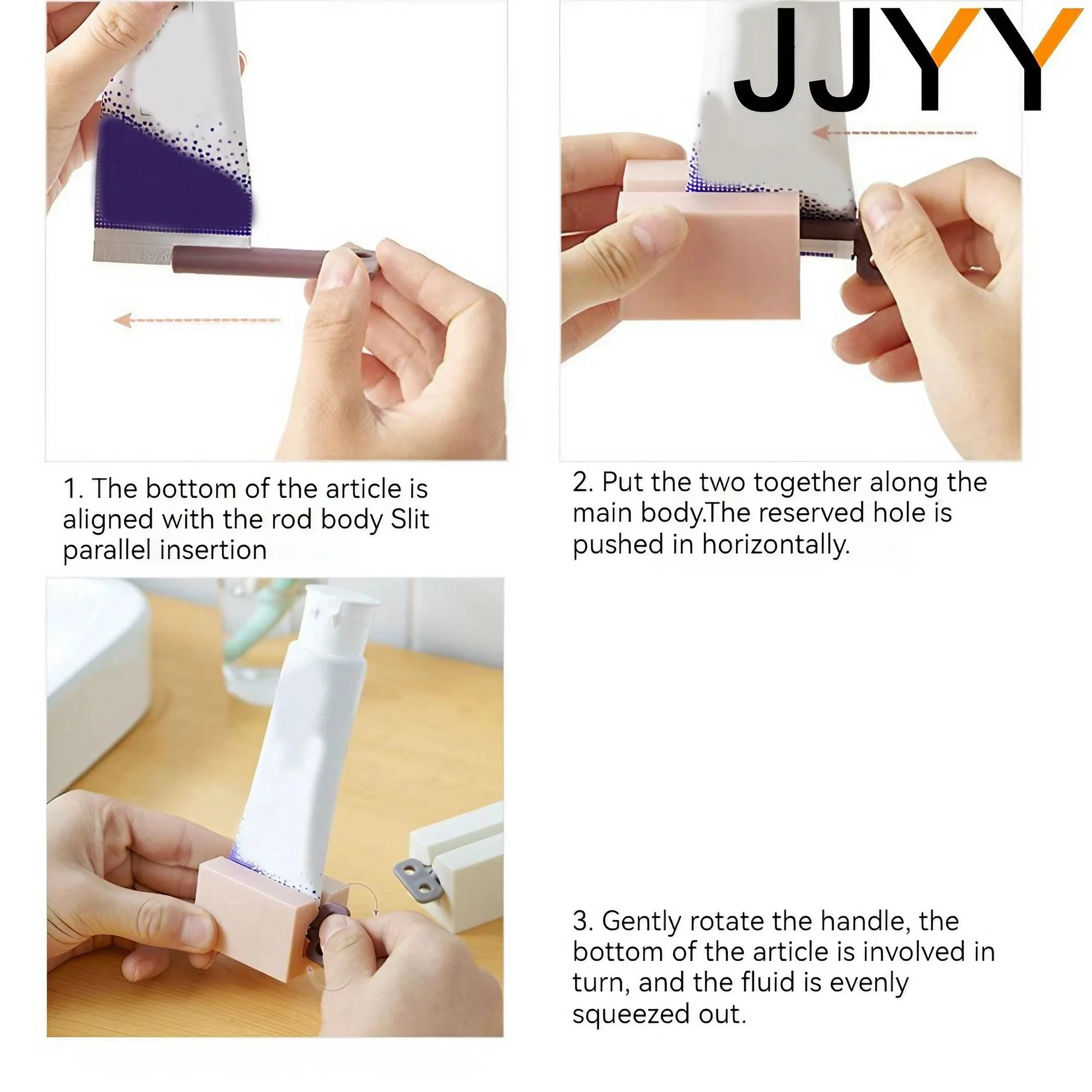 JJYY Manual Toothpaste Squeeze Artifact Squeezer Clip-on Household Toothpaste Device Tube Squeezer Press Bathroom Supplies