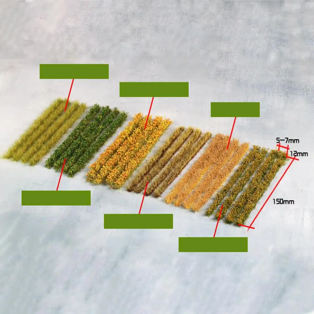 

Miniature Plants Garden Building Resin Grass Kit for Micro Landscape Sand Table Railway Model Train Diorama