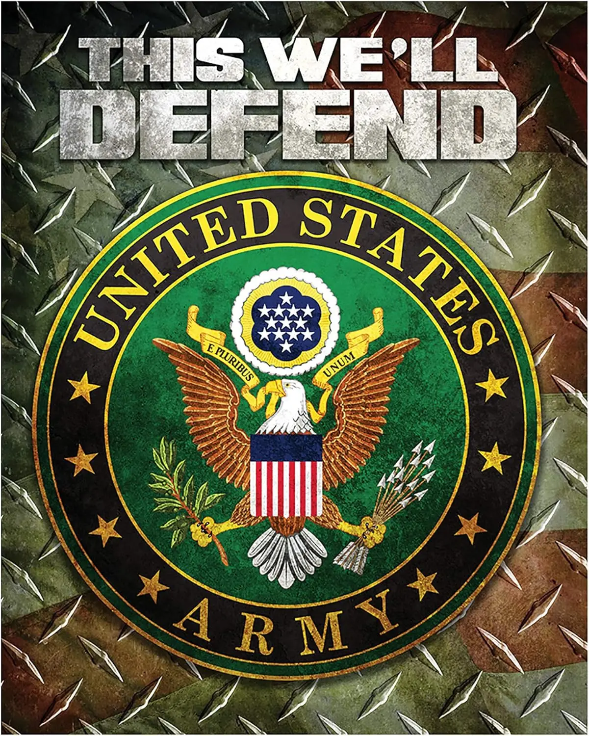 United States Army This We;ll Defend Patriotic Eagle 12