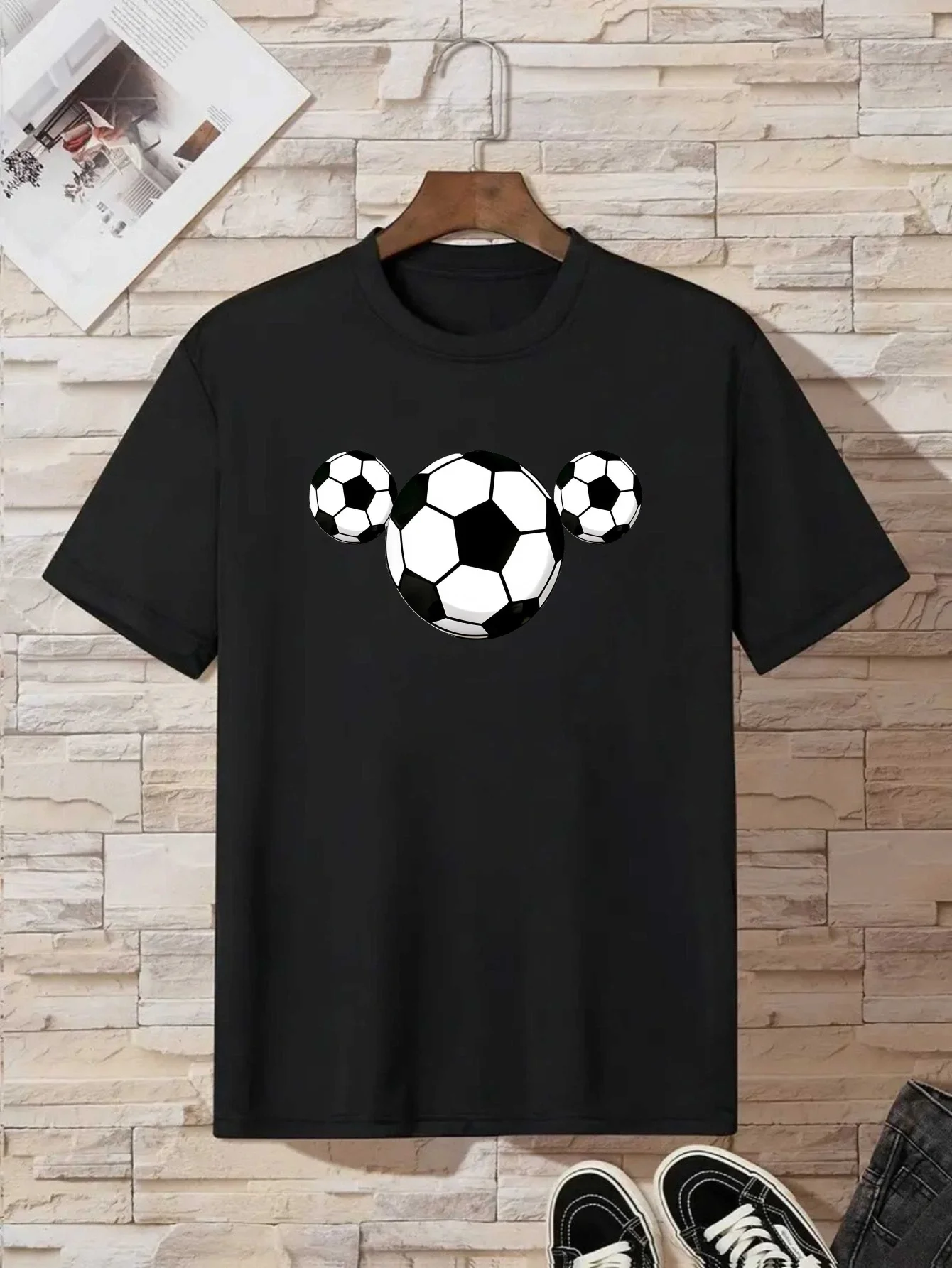 Three Kingdoms Football Feast Summer Fashion Children's Tshirt Printed Children's T-shirt Casual Top Creative Christmas Elements