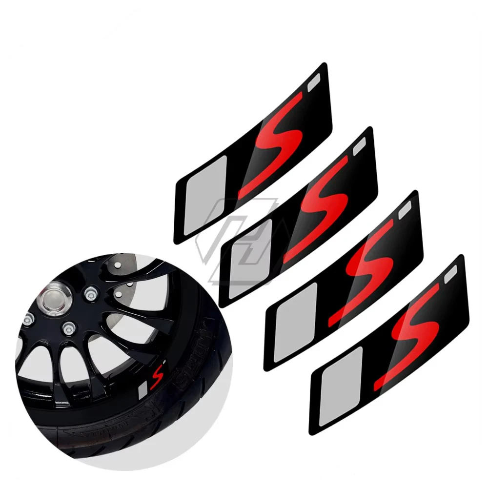 

Motorcycle Wheel Decal Reflective Sticker Case for Vespa 12" GTS Supersport