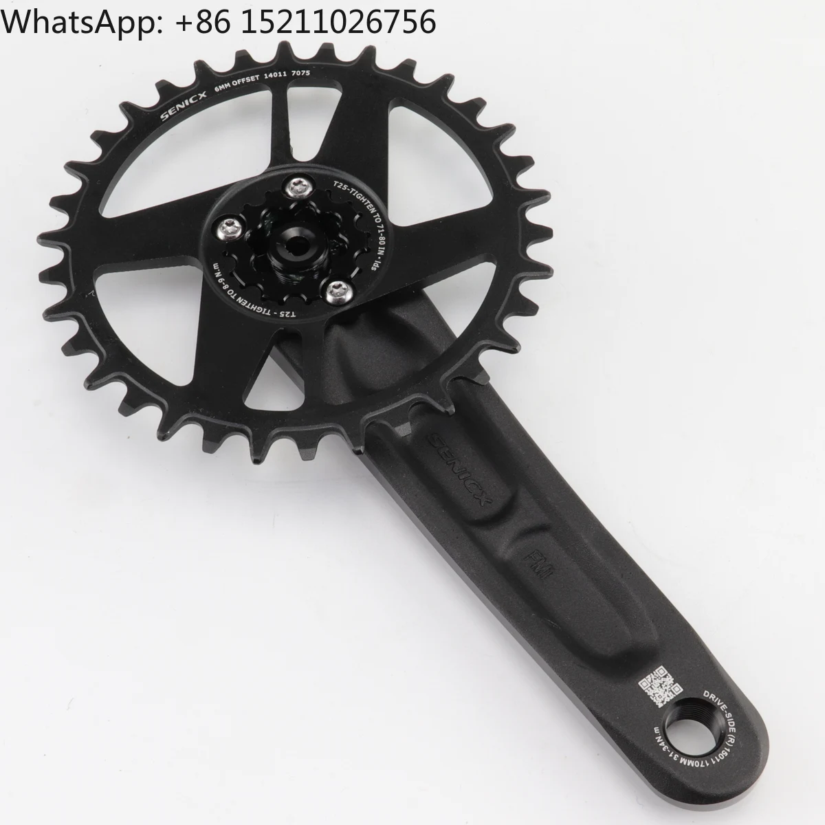 SENICX MTB DUB Crankset FC-FM1-A1 165/170/175mm 30/32/34/36/38T Direct Mount 11S/12S Mountain Bike Crank Boost CNC