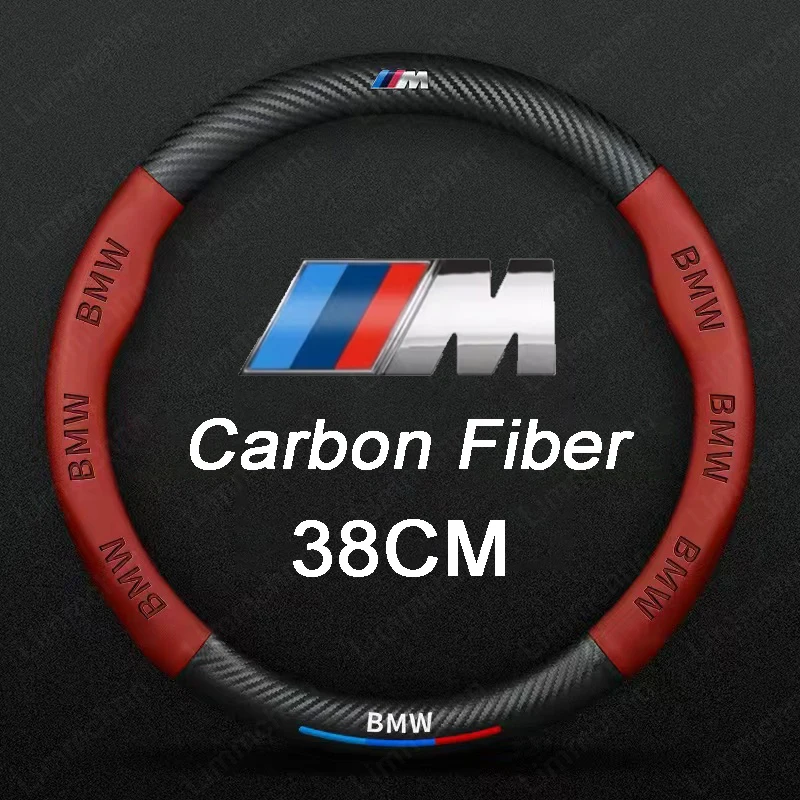 

Car Logo Steering Wheel Cover For BMW G20 F30 E60 E46 E90 F10 G30 E36 E30 X1 F48 X3 G01 X5 G05 IX3 1 3 5 Series Car Accessories