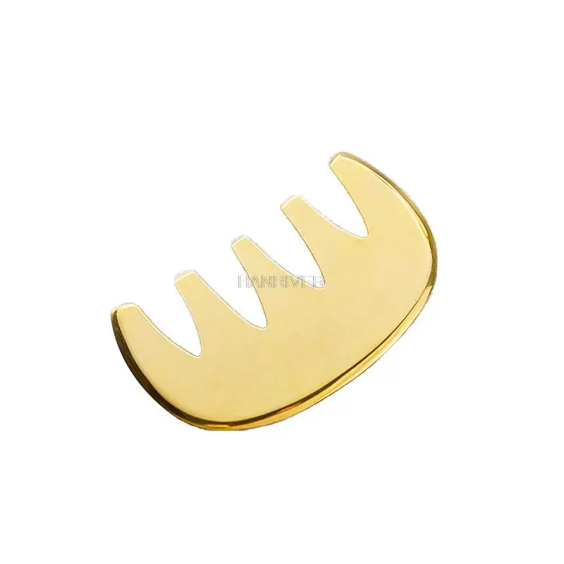 Pure copper tiger span M comb brass scrapping plate regimen beauty meridian dredging grinding head sha brass comb