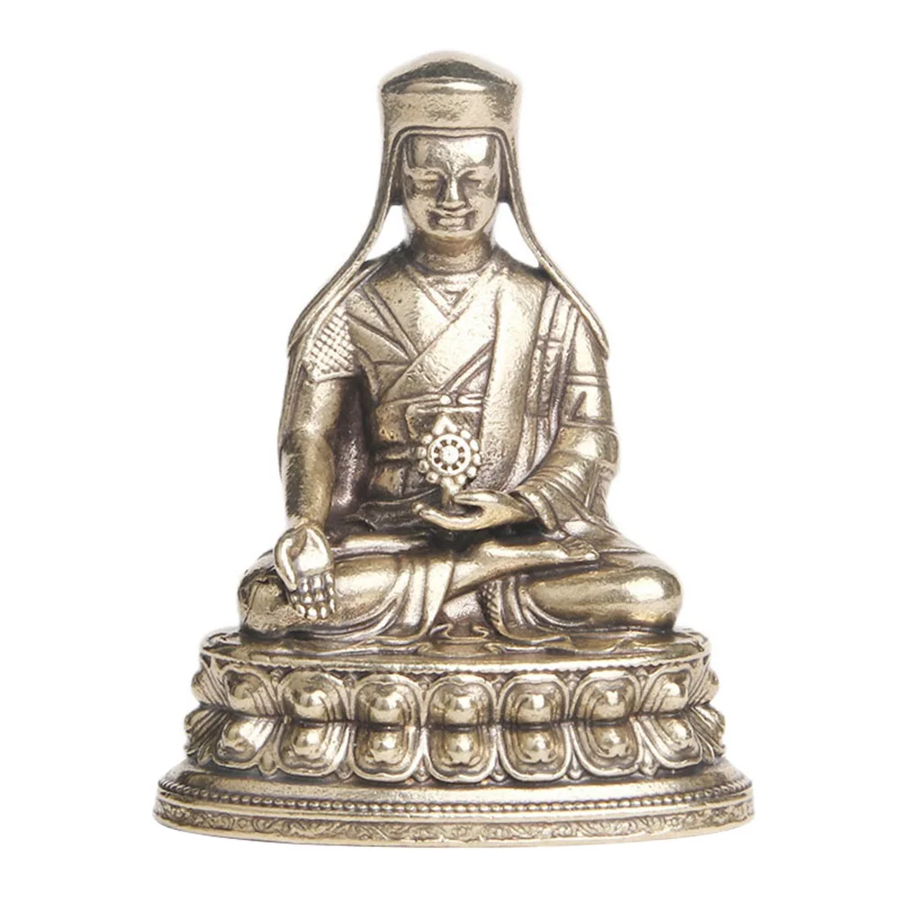 

Buddha Statue Ornament Retro Decor Buddah Home Decoration Brass Spiritual Creative