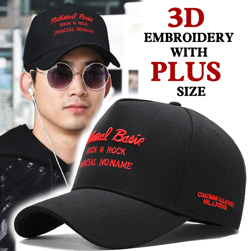 

New plus size men's 2024 four season travel leisure high top baseball warm outdoor shopping trend duckbill hat men