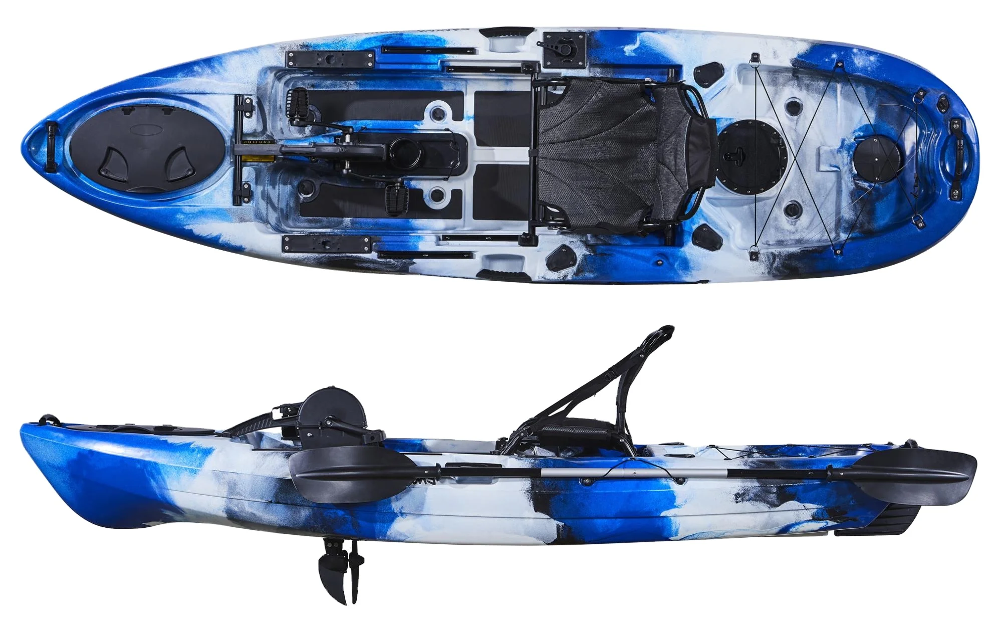 Гладкая и долговечная педальный каяк для морской рыбалки на корпусе для одного человека с различными цветами на выбор