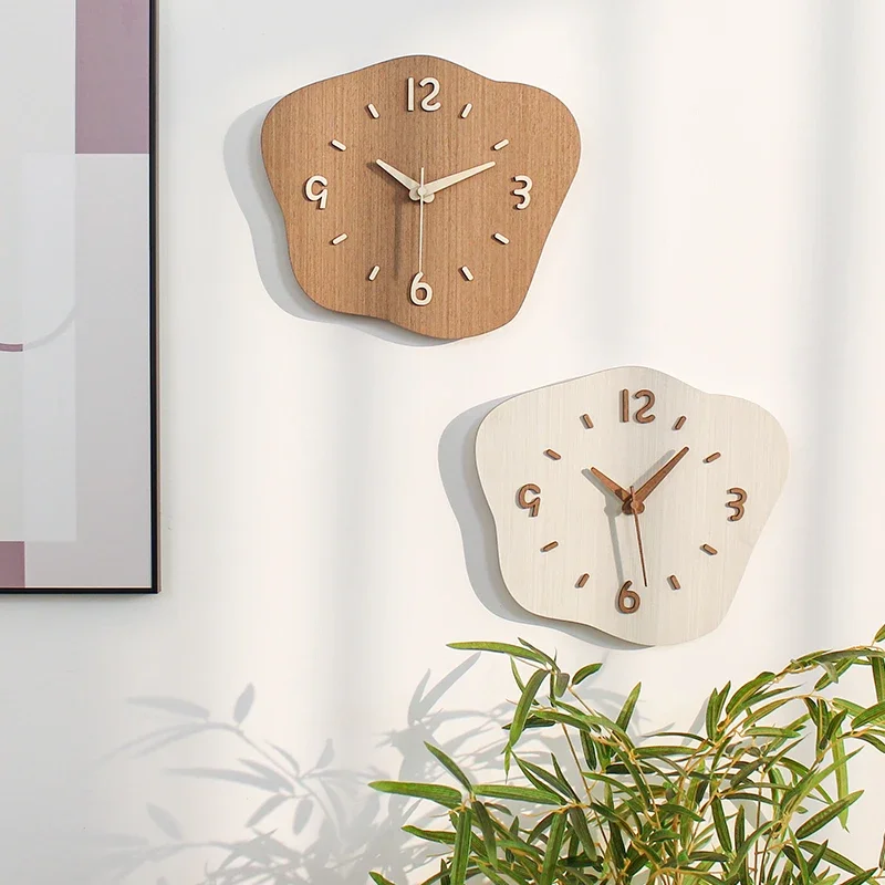 

Wooden Art Mural Wall Clocks Decoration Electronic Nordic Silent Wall Clocks Minimalist Design Home Decor Horloge Murales LLWC