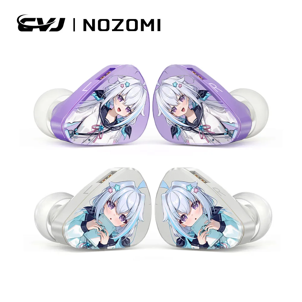 

Проводные Hi-Fi наушники CVJ NOZOMI с глубоким басом, внутриканальные, для игр и музыки, со съемным кабелем, гибридными драйверами, аудиофильская гарнитура