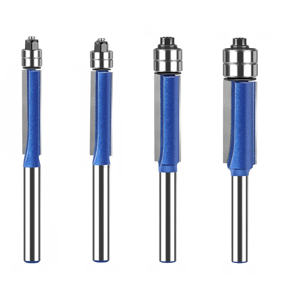 

6MM Shank Double Bearing Flush Trim Bit Router Bit Woodworking Milling Cutter For Wood Bit Face Mill Machinery Accessories