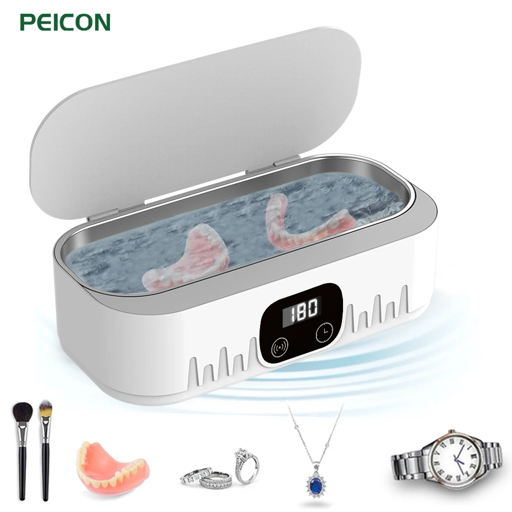 Ultrasonic Cleaner Jewelry Washing Machine for Glasses Makeup Brush Watches Dental Denture 47kHz High Frequency Ultrasonic Bath