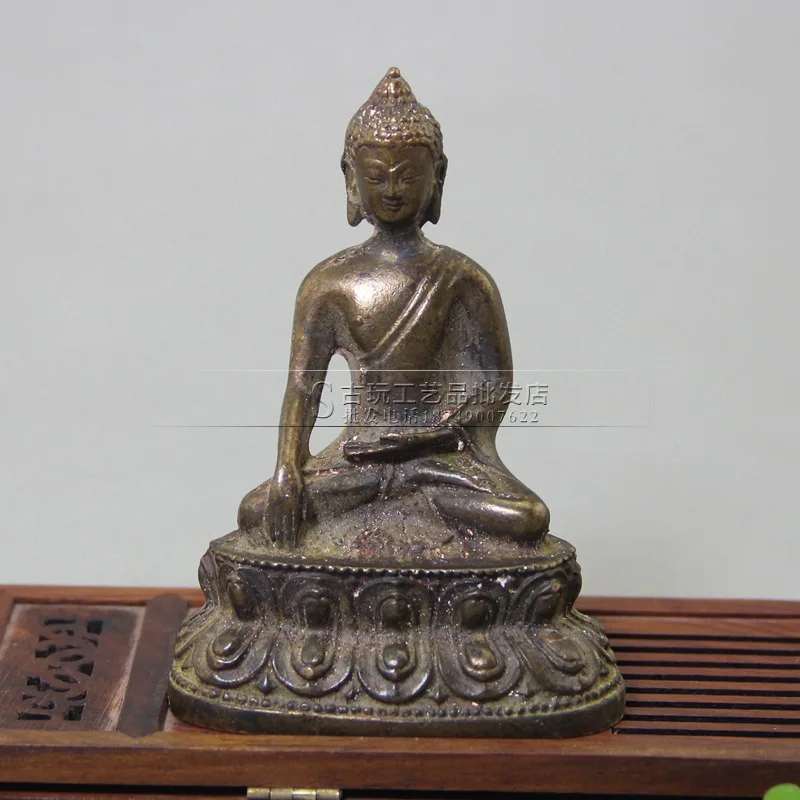 

Retro antique crafts decorations collection brass siddhattha gotama Tibetan Buddha