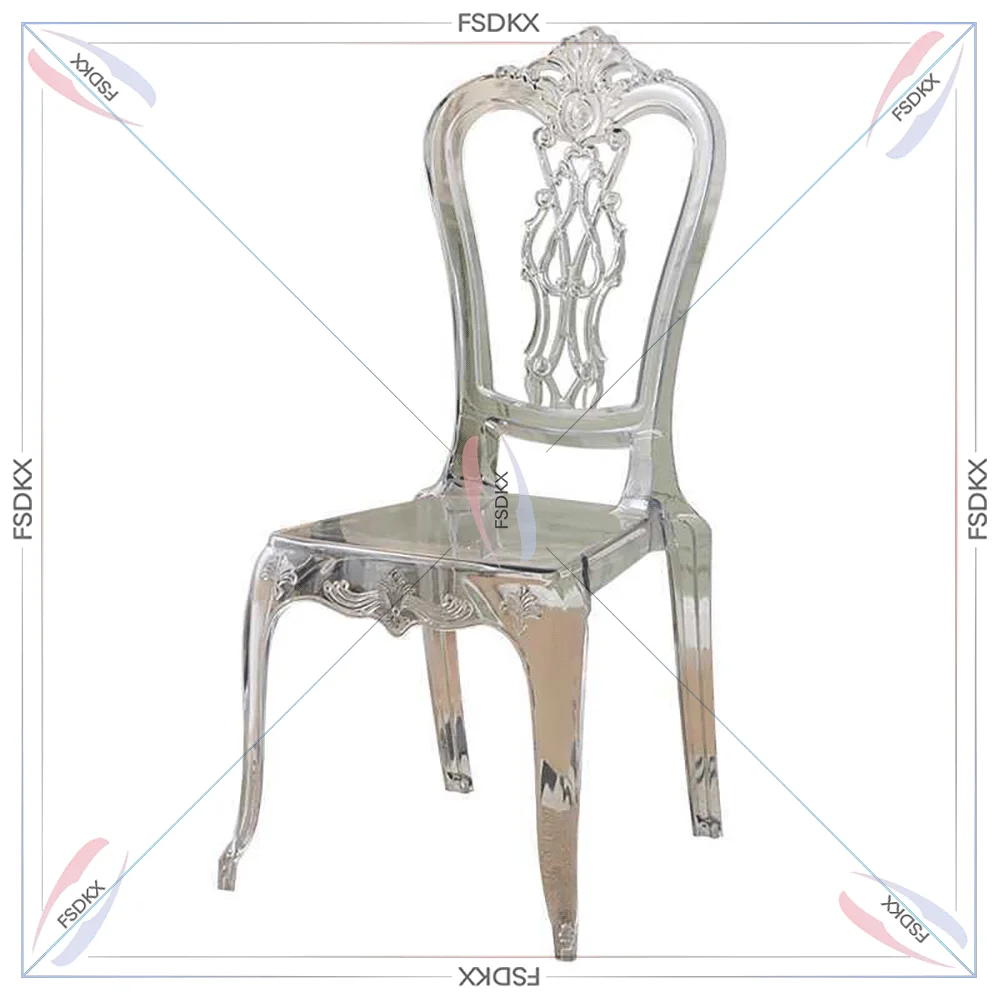 Low Price Clear Crystal Acrylic Plastic Outdoor Party Banquet Acrylic Chairs Event Wedding Furniture Transparent Chairs