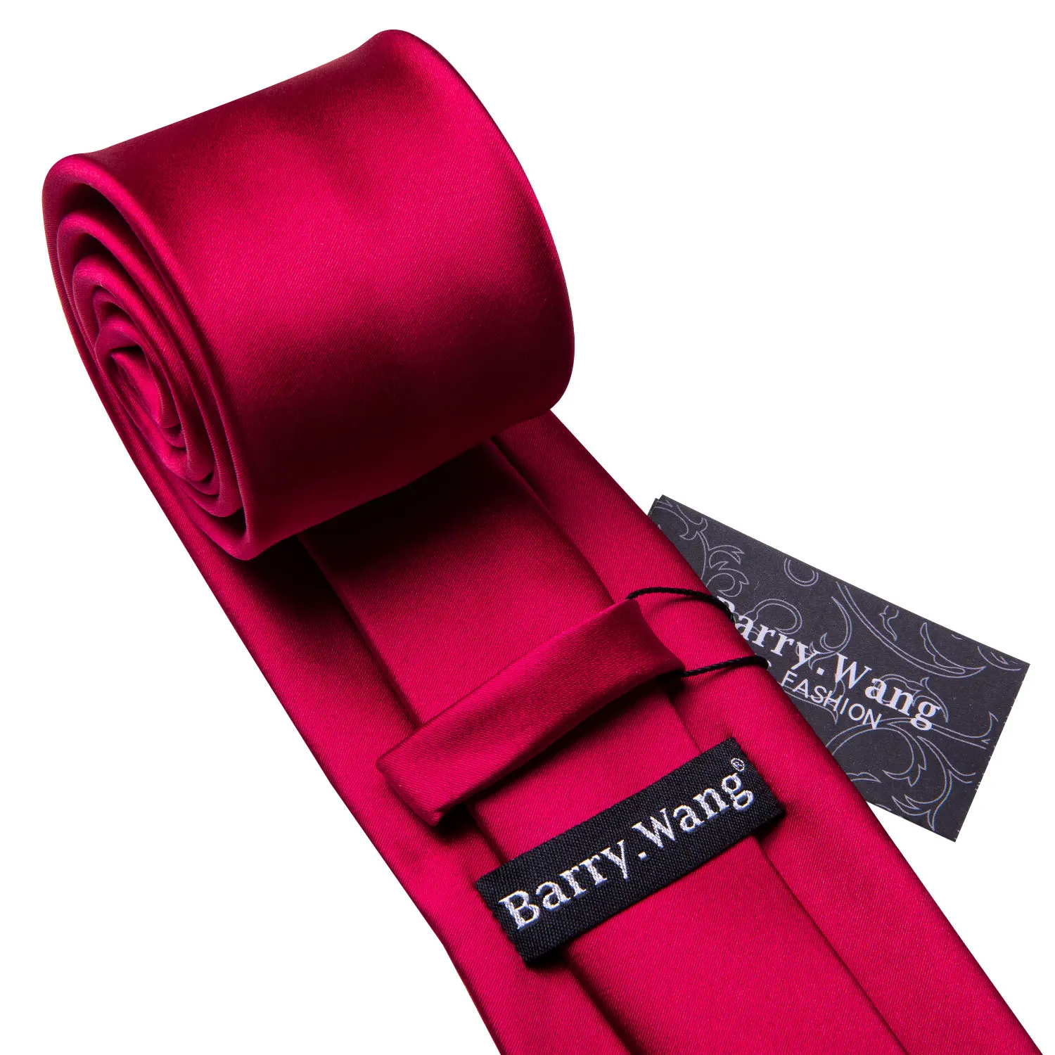 Barry.Wang-corbata de seda sólida para hombre, conjunto de gemelos y broche de Jacquard liso, ramillete para eventos de fiesta de boda masculina