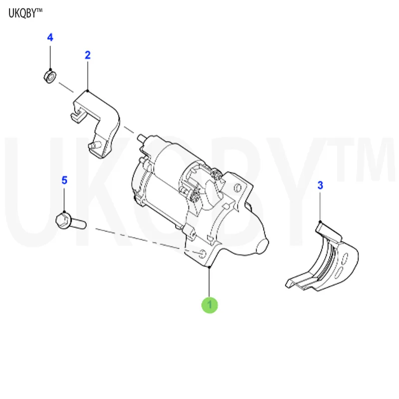 Ja gu ar X F 2009-2015 La nd Ro ve r C2D51165 starter motor bracket nut