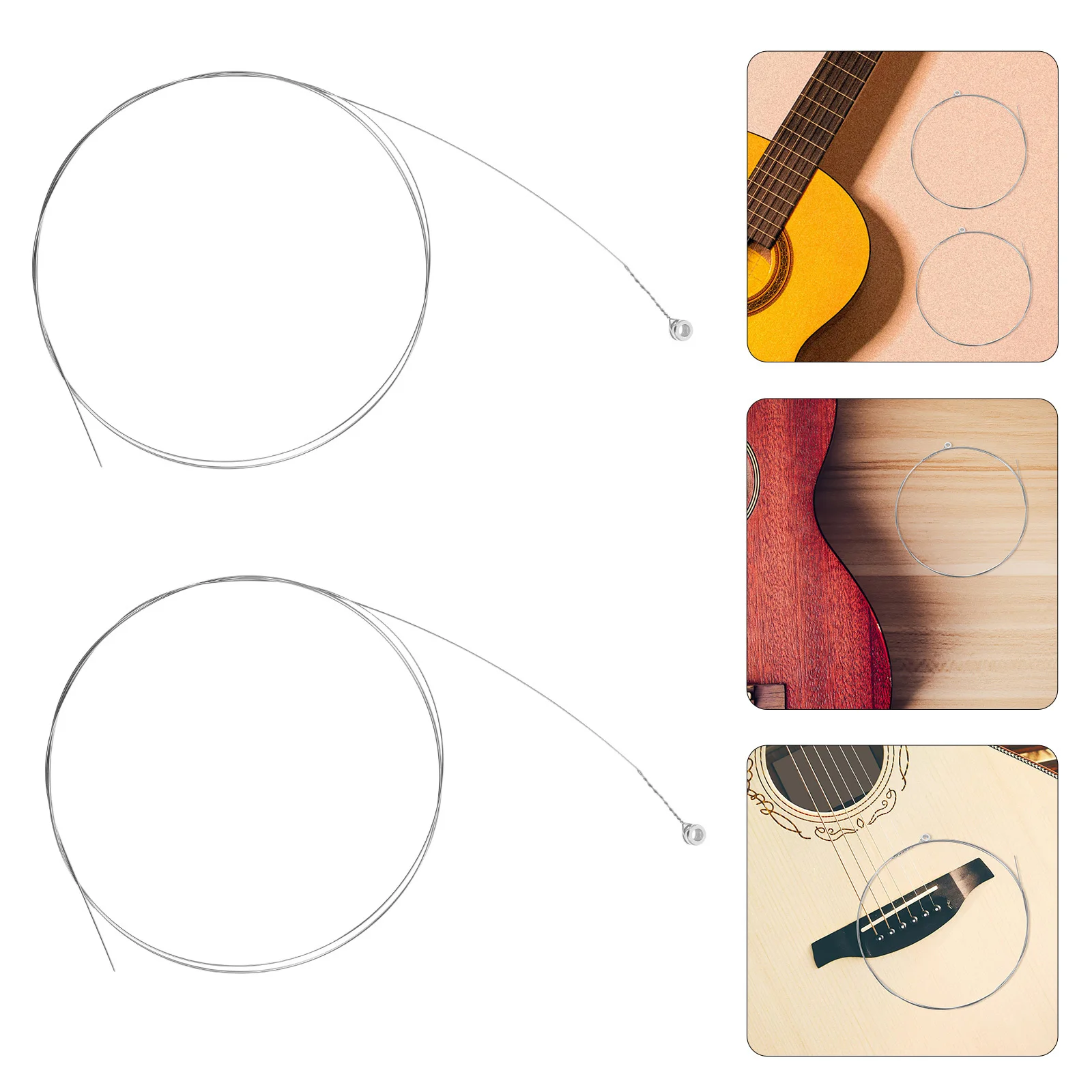 

10pcs Acoustic Guitar Steel Strings B String Replacement For Bass Durable Bright For Guitar Bass Stable Tuning