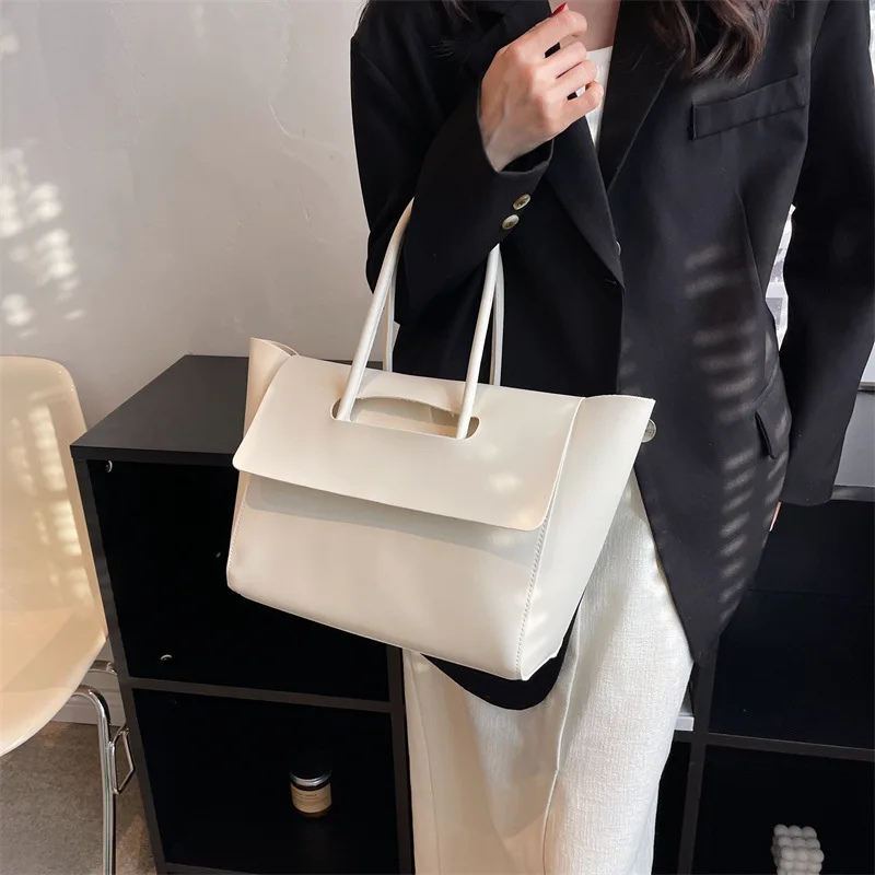 High End Feeling Tote Bags For Women Large Capacity Designer Luxury 2024 New Trendy Shopping Korean Style Leather Handbag Travel