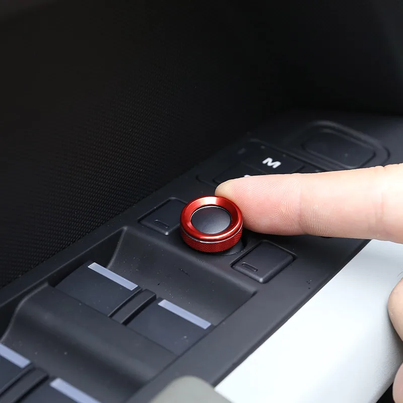 Aluminum Car Air Conditioning Knob Reversing Mirror Adjustment knob Cover For Land Rover Defender 110 2020-2024 Car Accessories