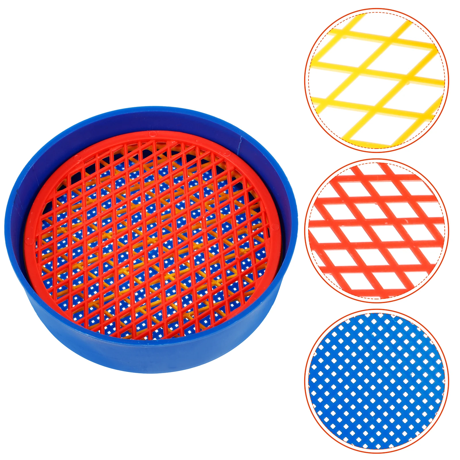 

1Set Soil Sifter Plastic Mesh Sieve Garden Manual Sifting Pan for Sand Soil Debris Filtering Gardening Tool Plastic Sifting Pan