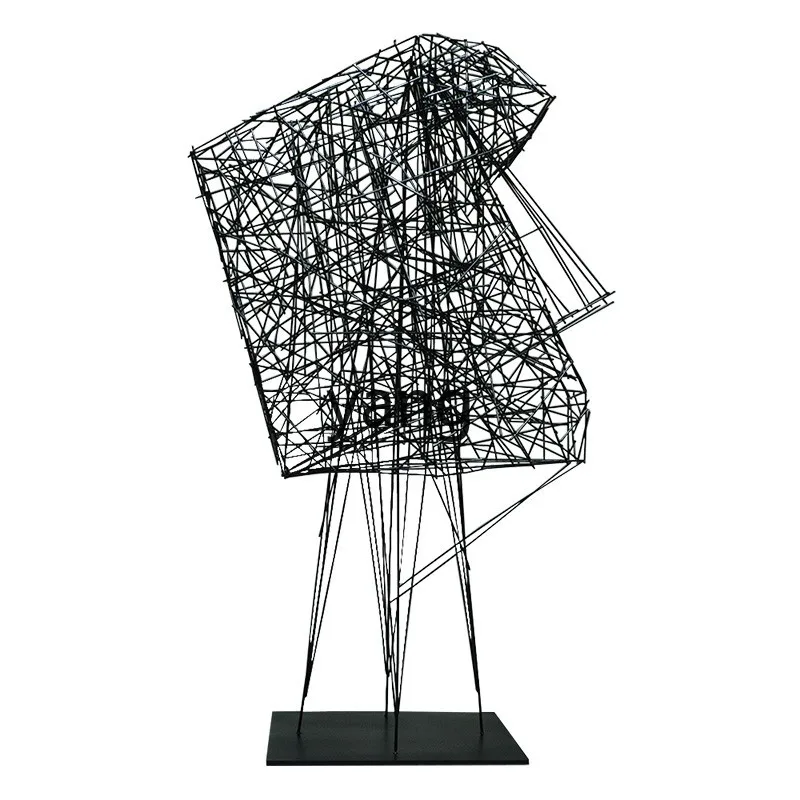 

YJQ metal sculpture high-end art ornament clubhouse villa board room living room simple modern designer