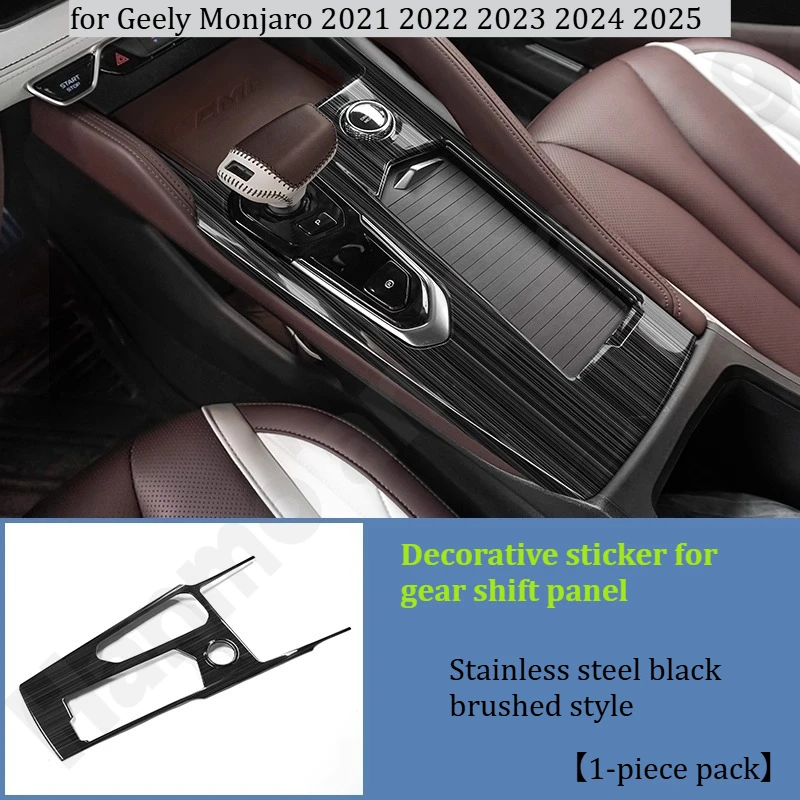 

for Geely Monjaro 2021~2025 Gear trim frame/center console interior modification/gear lever panel protective glitter