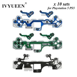 IVYUEEN 10 PCS for PlayStation 5 PS5 Controller Conductive Film Keypad Ribbon Flexible Cable BDM 010 020 030 for Dualsense V2 V3