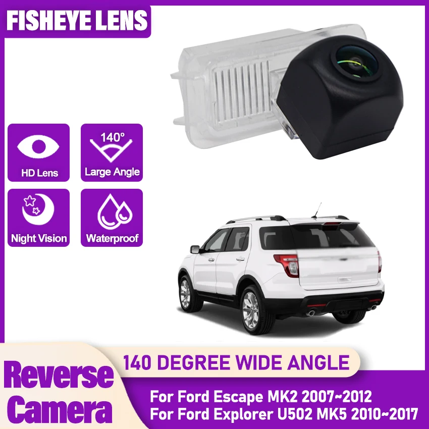 Rear View Camera For Ford Escape MK2 2007~2012 Explorer U502 MK5 2010~2017 Night Vision Reverse Camera license plate Camera