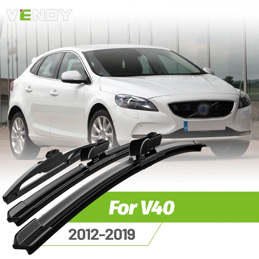 

Front & Rear Wiper Blades Set For Volvo V40 2012-2019 Windshield Windscreen Window Rain Brushes 26"+19"+11"
